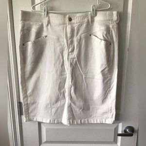 Plus Size Additionelle Strerch Denim Skirt